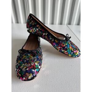 Kate Spade Honey sequin Ballet Flat shoe 6 NWOB